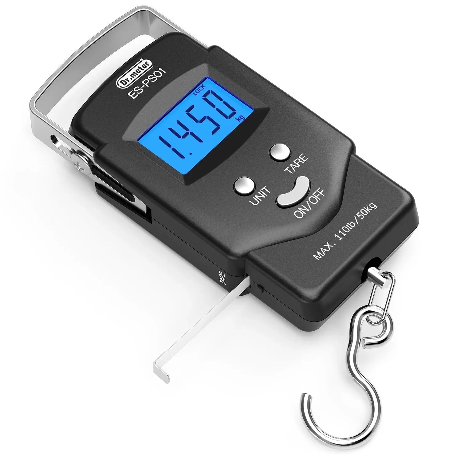 110lb/50kg Electronic Balance Digital Fishing Postal Hanging Hook Scale