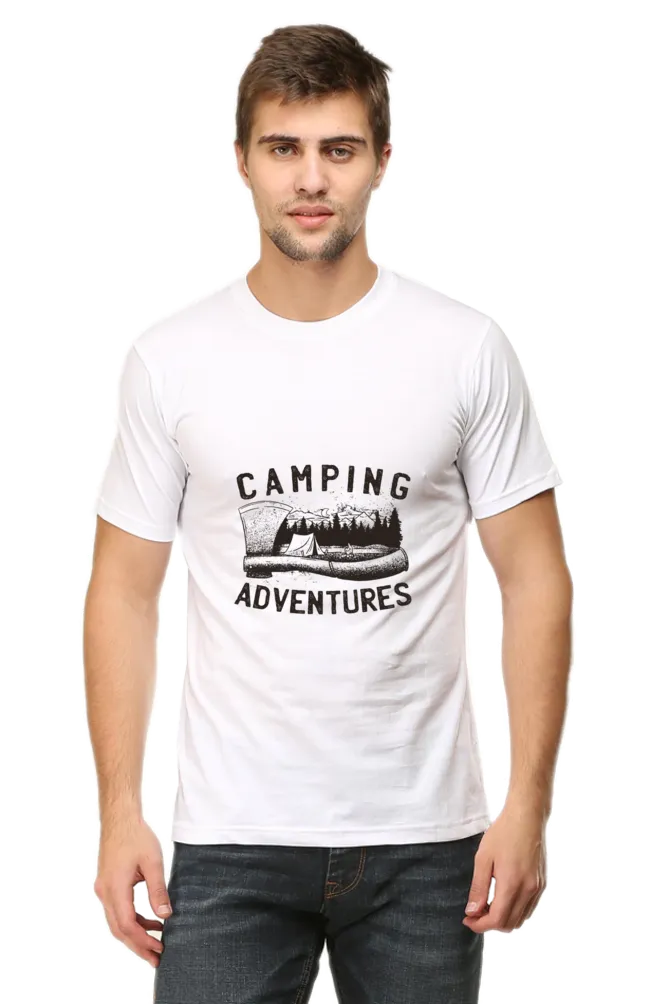 Camping Adventures Printed T-shirt for men