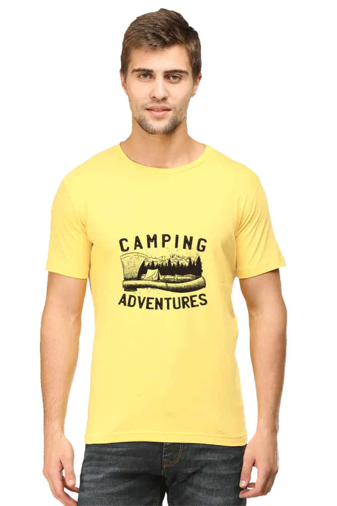 Camping Adventures Printed T-shirt for men