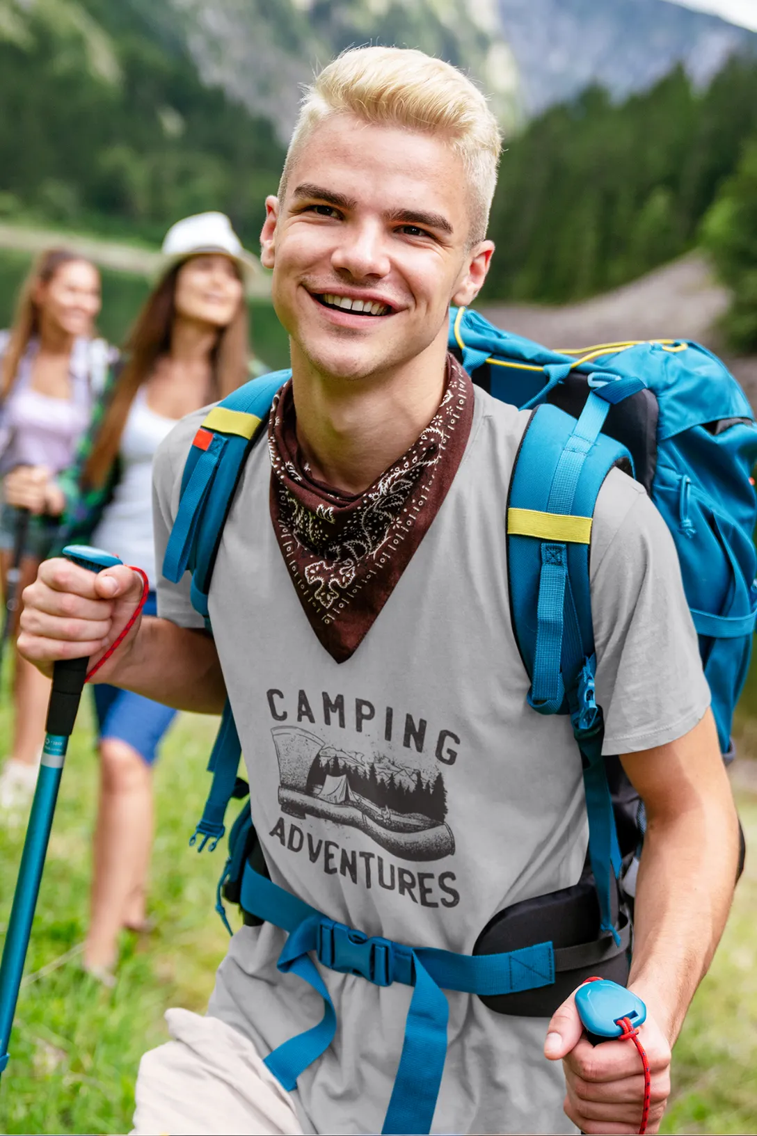 Camping Adventures Printed T-shirt for men