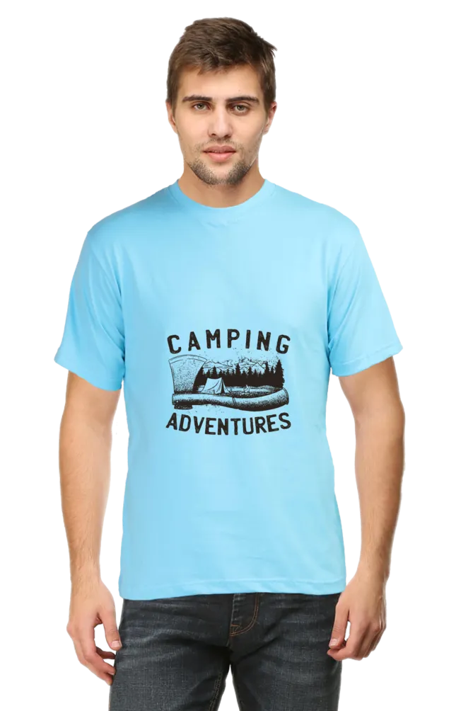 Camping Adventures Printed T-shirt for men