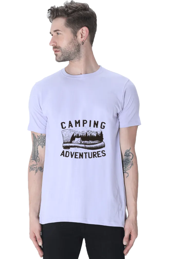 Camping Adventures Printed T-shirt for men