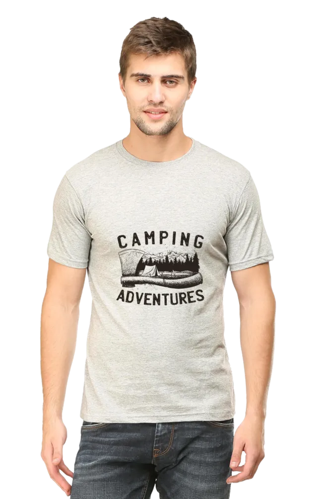 Camping Adventures Printed T-shirt for men