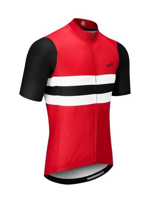 Chapeau! Tempo Block Stripe Jersey - Devon Red