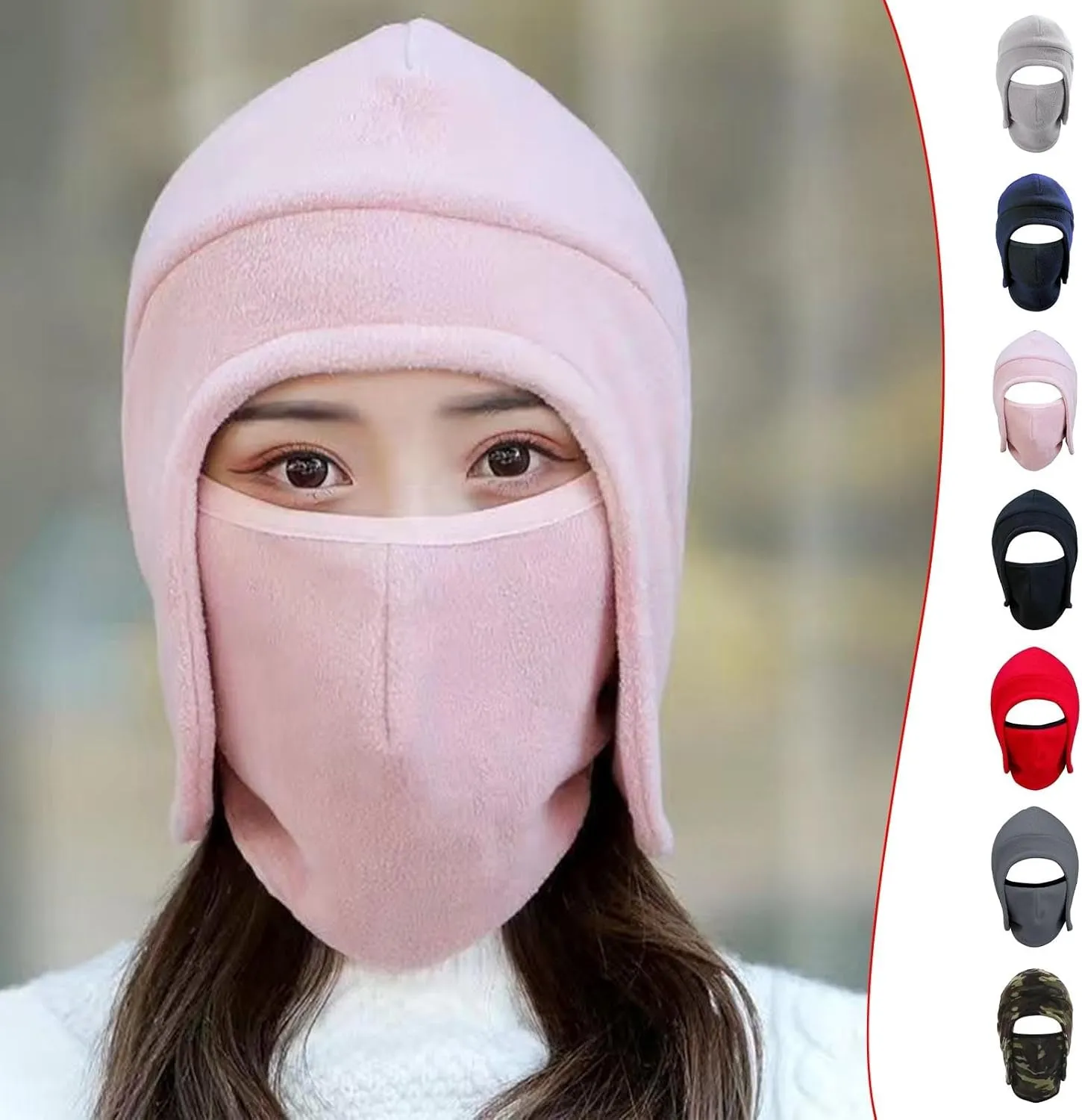 Face Mask, Balaclava,Skiing Face Cover, Warm & Windproof Headwear for Men & Women, Hunting, Camping, Hiking