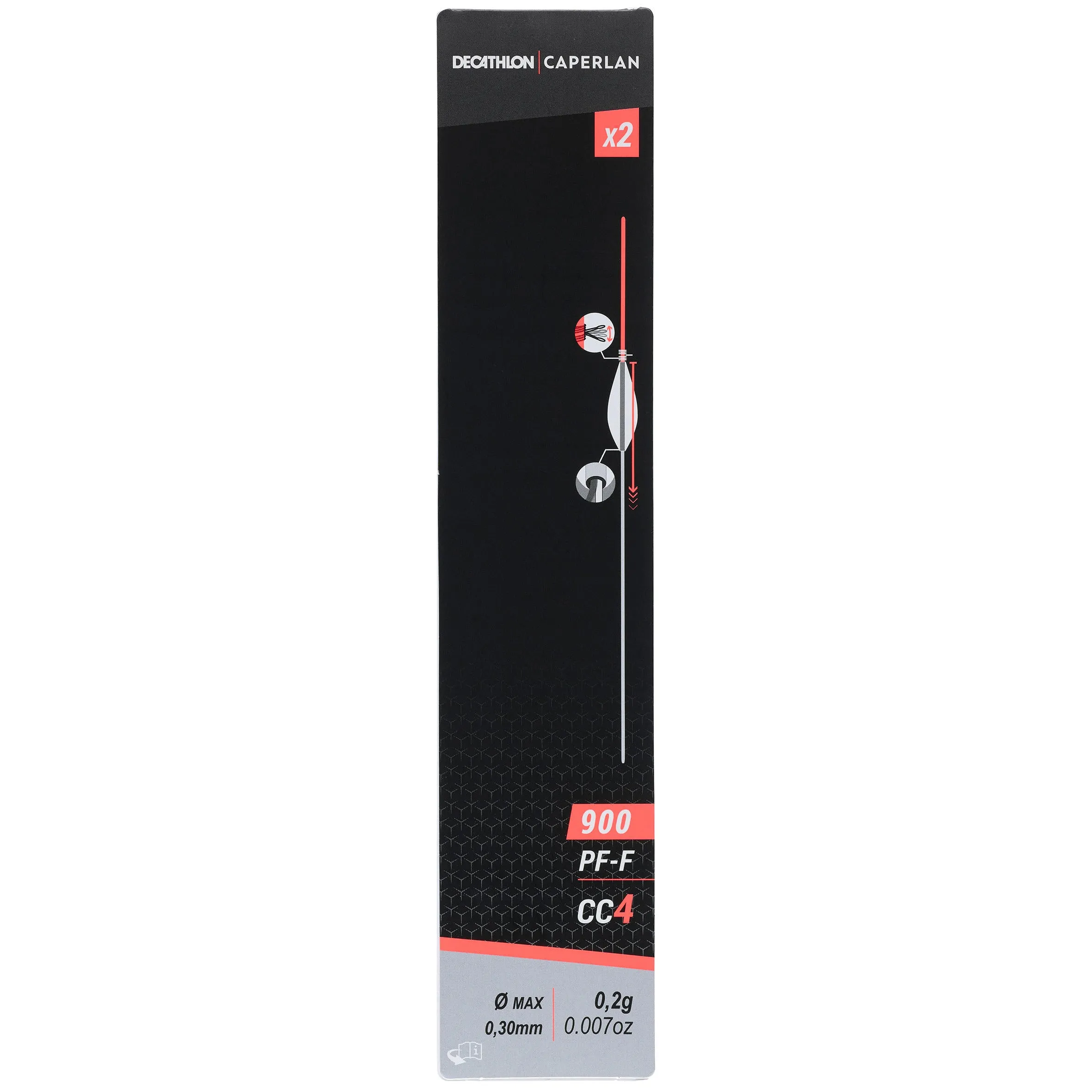 Float PF-F900 CC4 Carp fishing rod 0.2 g 2 pcs. CAPERLAN