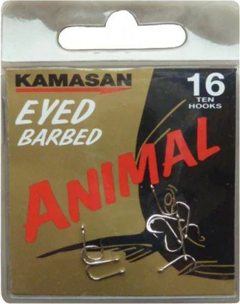 Kamasan Hooks | Animal Eyed | Barbed Hooks