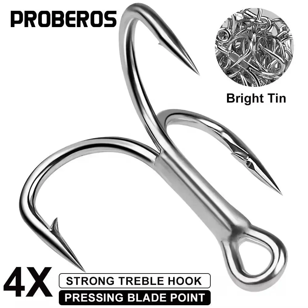 Lureswholesale® Treble Fishing High Carbon Steel Hook