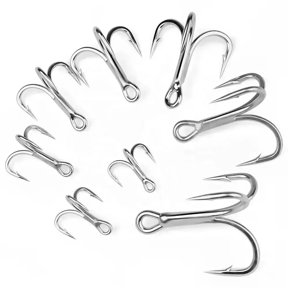 Lureswholesale® Treble Fishing High Carbon Steel Hook