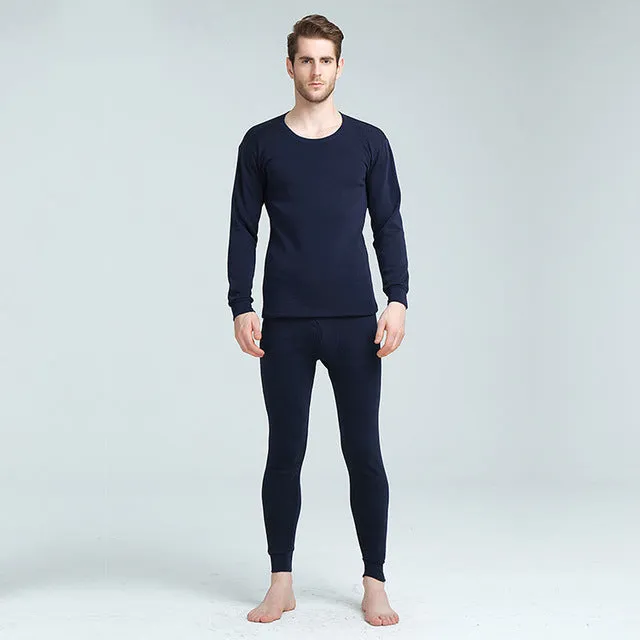 Men's Velvet Thick Round Neck Thermal Wear