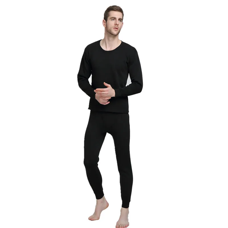 Men's Velvet Thick Round Neck Thermal Wear