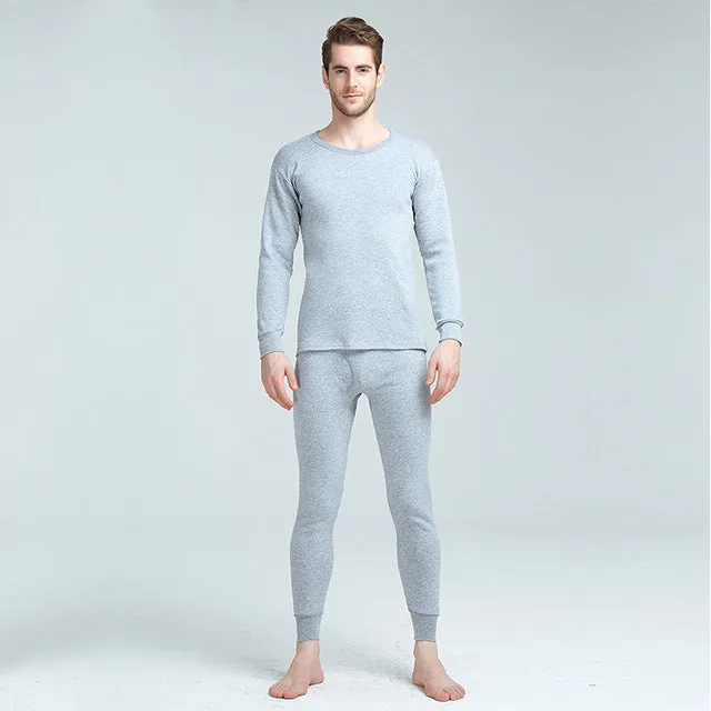 Men's Velvet Thick Round Neck Thermal Wear