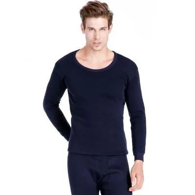 Men's Velvet Thick Round Neck Thermal Wear