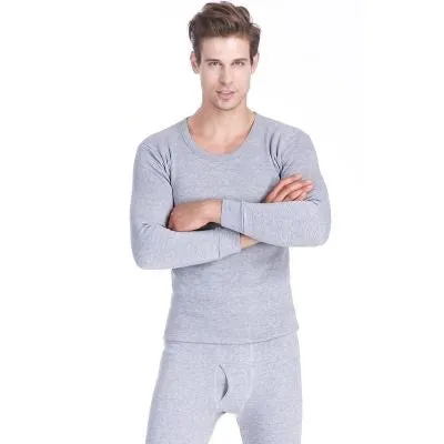 Men's Velvet Thick Round Neck Thermal Wear
