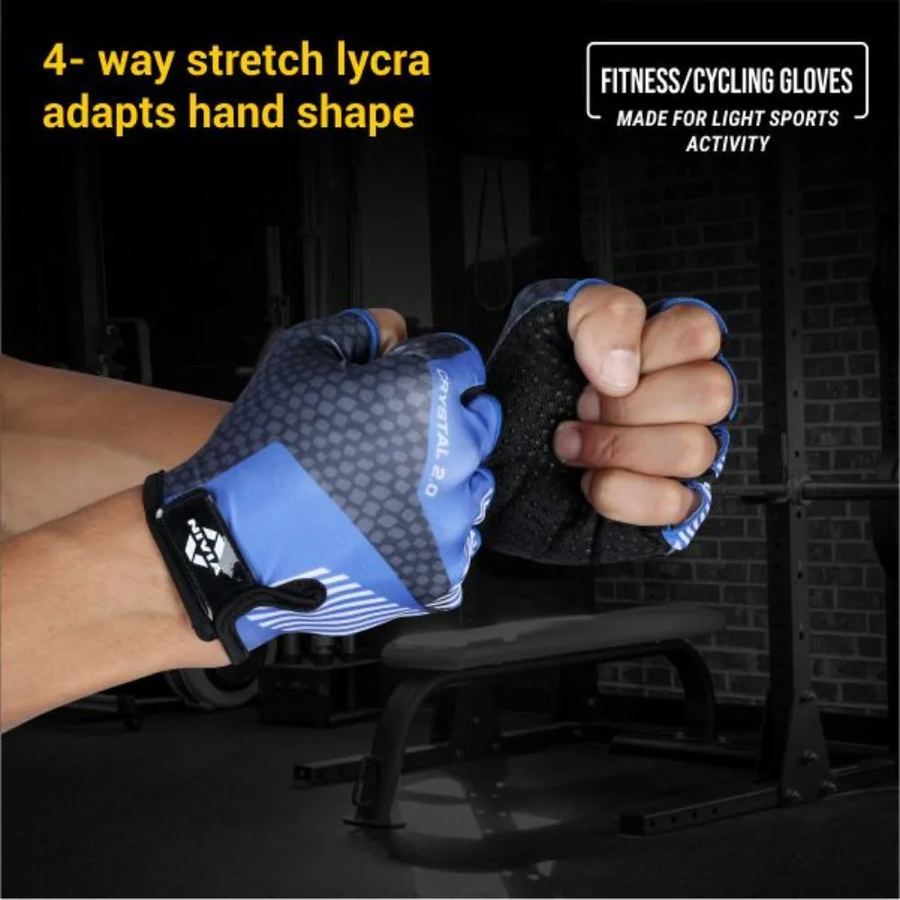 Nivia Crystal 2.0 Fitness Glove Large - Purple