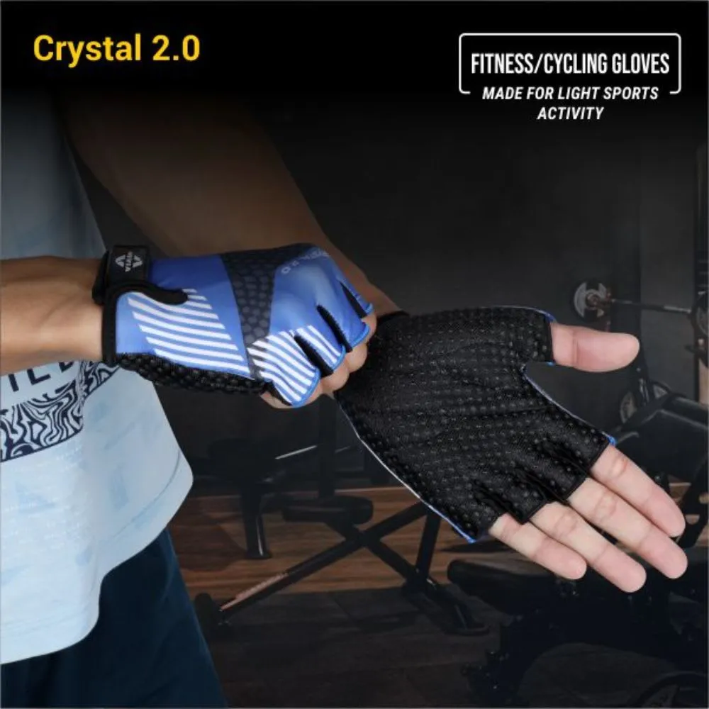 Nivia Crystal 2.0 Fitness Glove Large - Purple