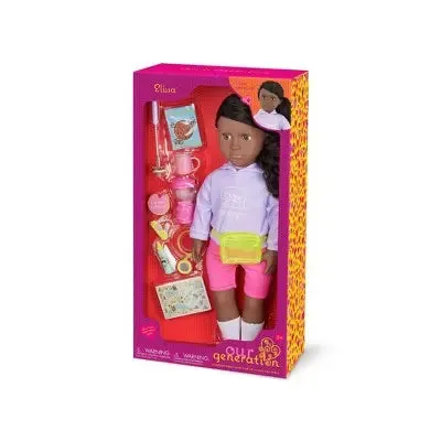 Our Generation Elissa 18'' Camping Doll & Accessories Set