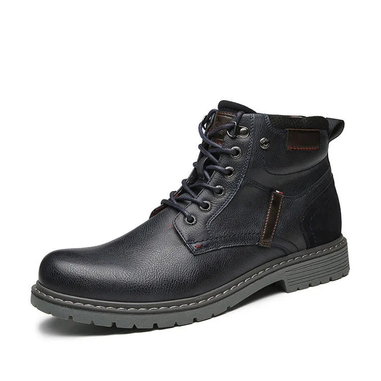 Short plush warm snow boots