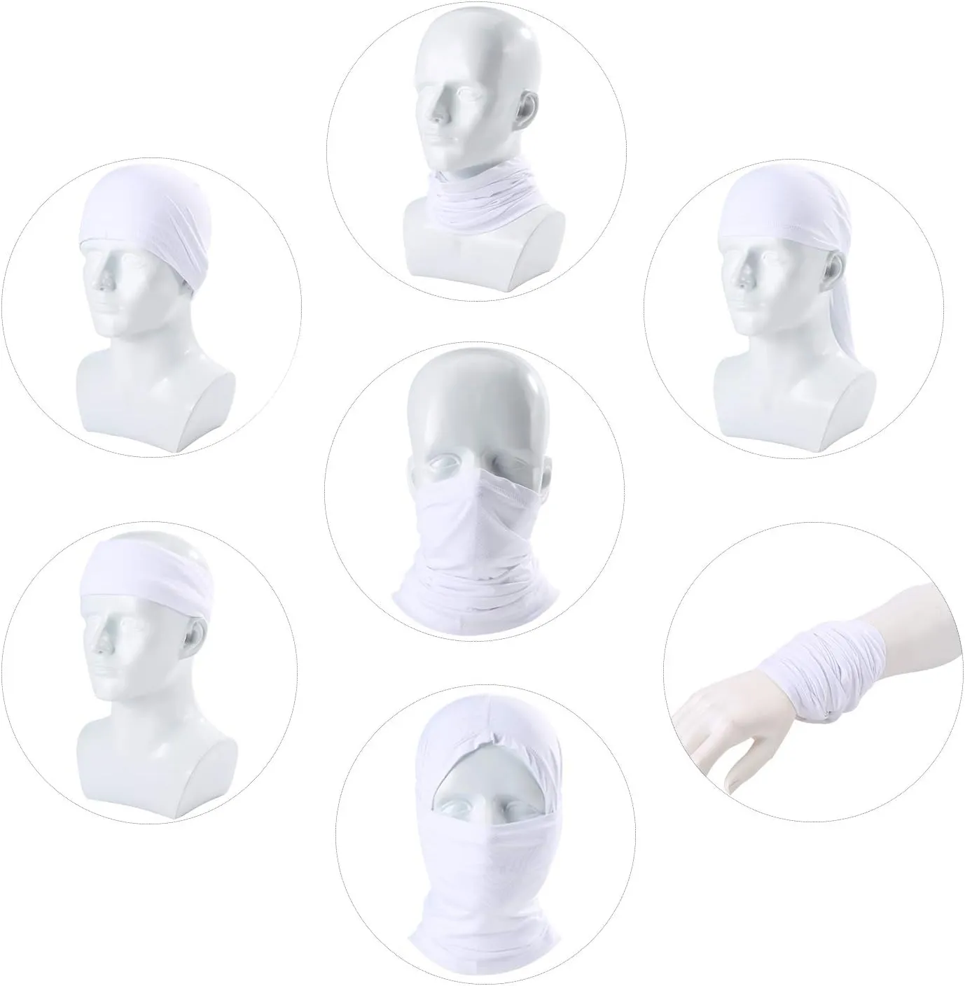 Sun Dust Protection Neck Gaiter Breathable Elastic Face Scarf Mask for Hot Summer Cycling Hiking Fishing