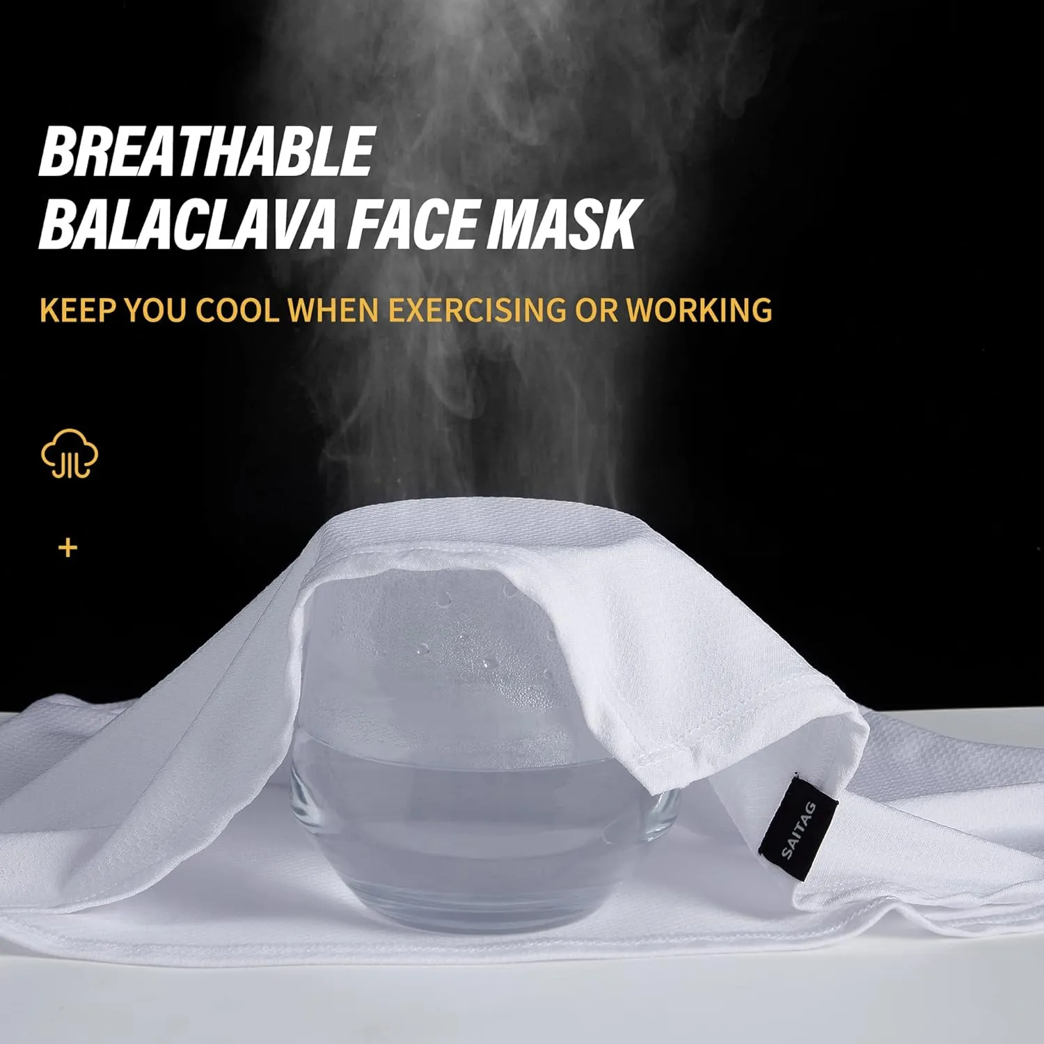 Sun Dust Protection Neck Gaiter Breathable Elastic Face Scarf Mask for Hot Summer Cycling Hiking Fishing