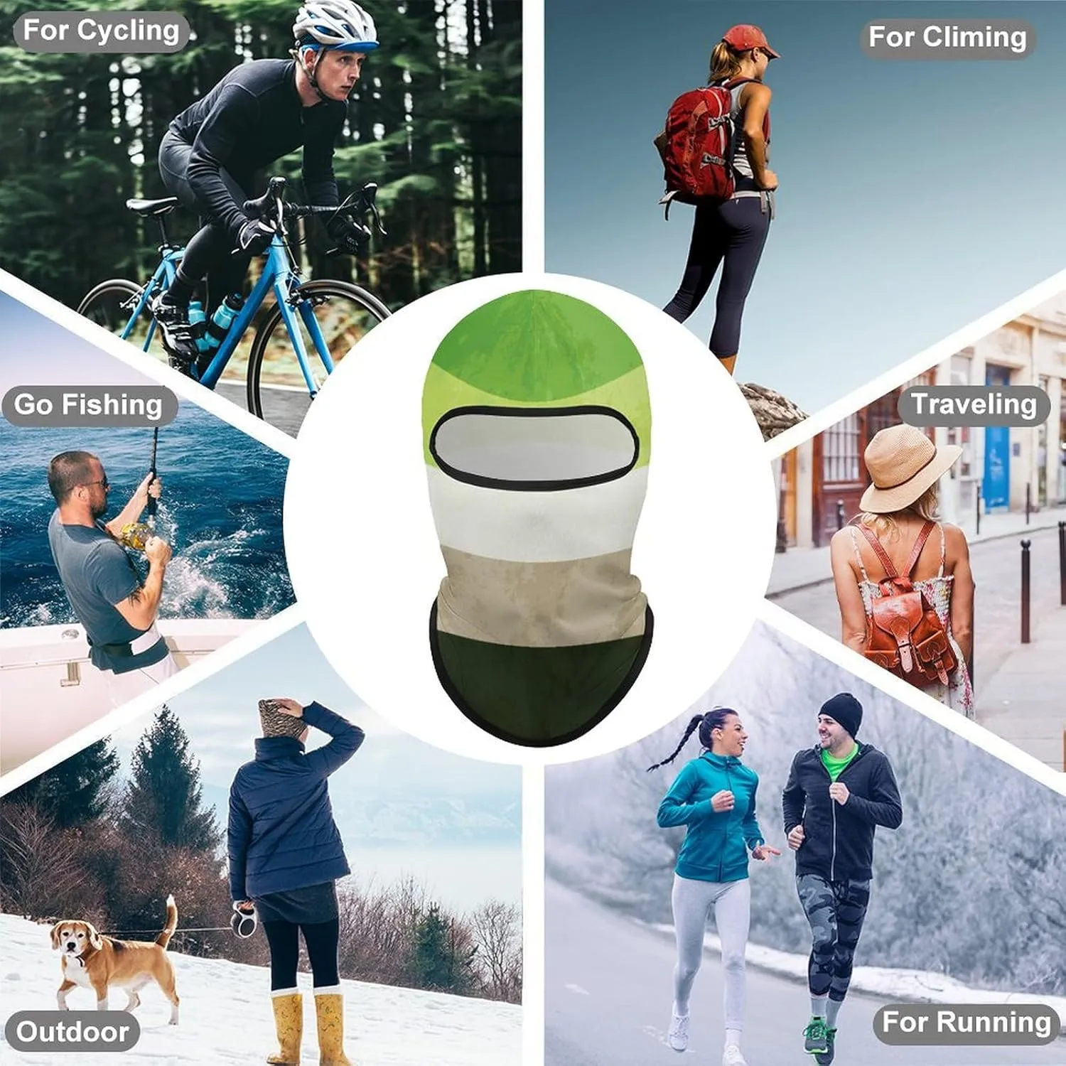 UV Sun Protection Balaclava for Golf, Hiking, Running, Cycling & Outdoor Sports