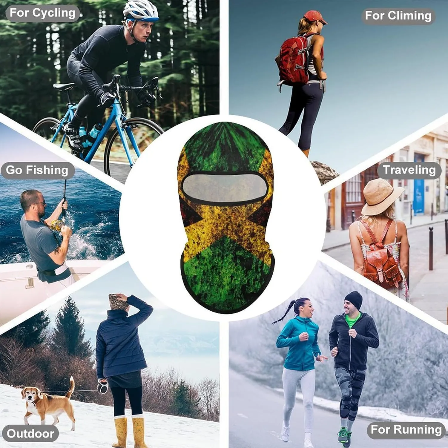 UV Sun Protection Balaclava for Golf, Hiking, Running, Cycling & Outdoor Sports