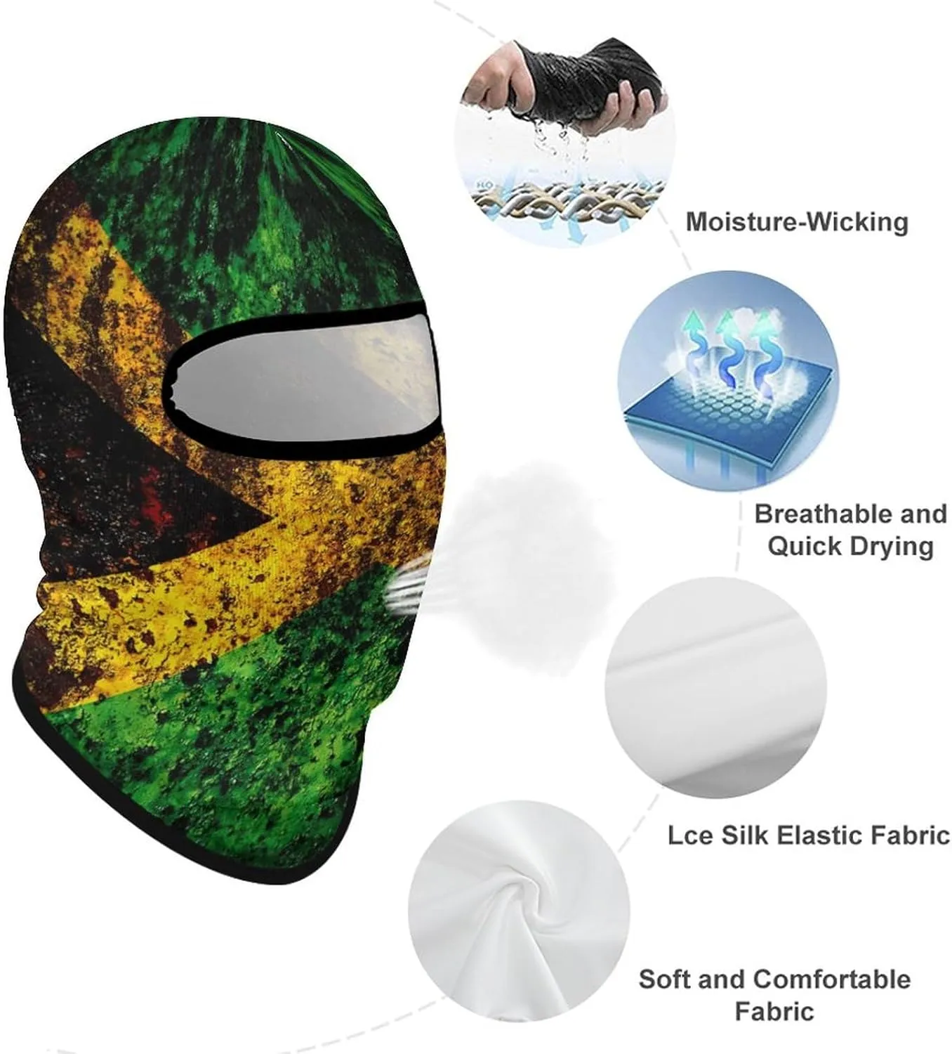UV Sun Protection Balaclava for Golf, Hiking, Running, Cycling & Outdoor Sports