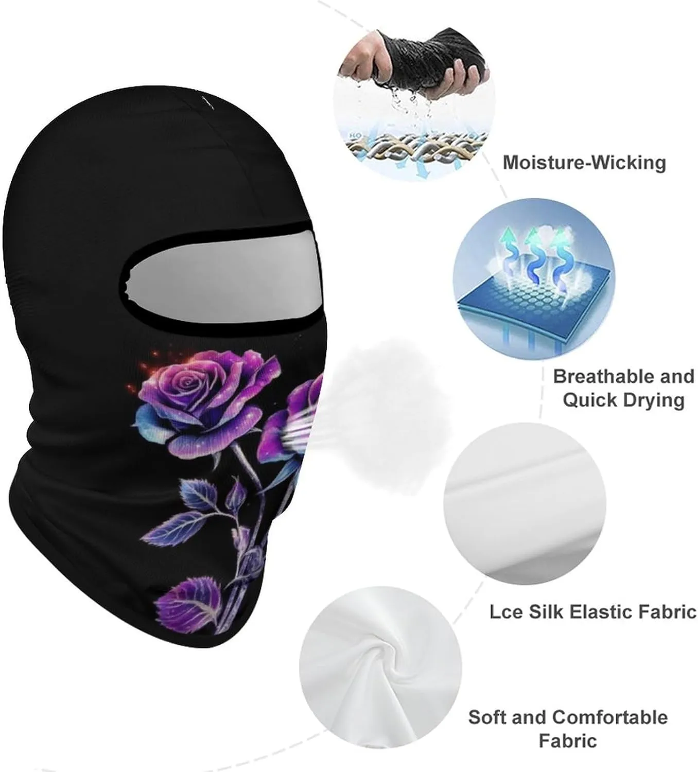 UV Sun Protection Balaclava for Golf, Hiking, Running, Cycling & Outdoor Sports