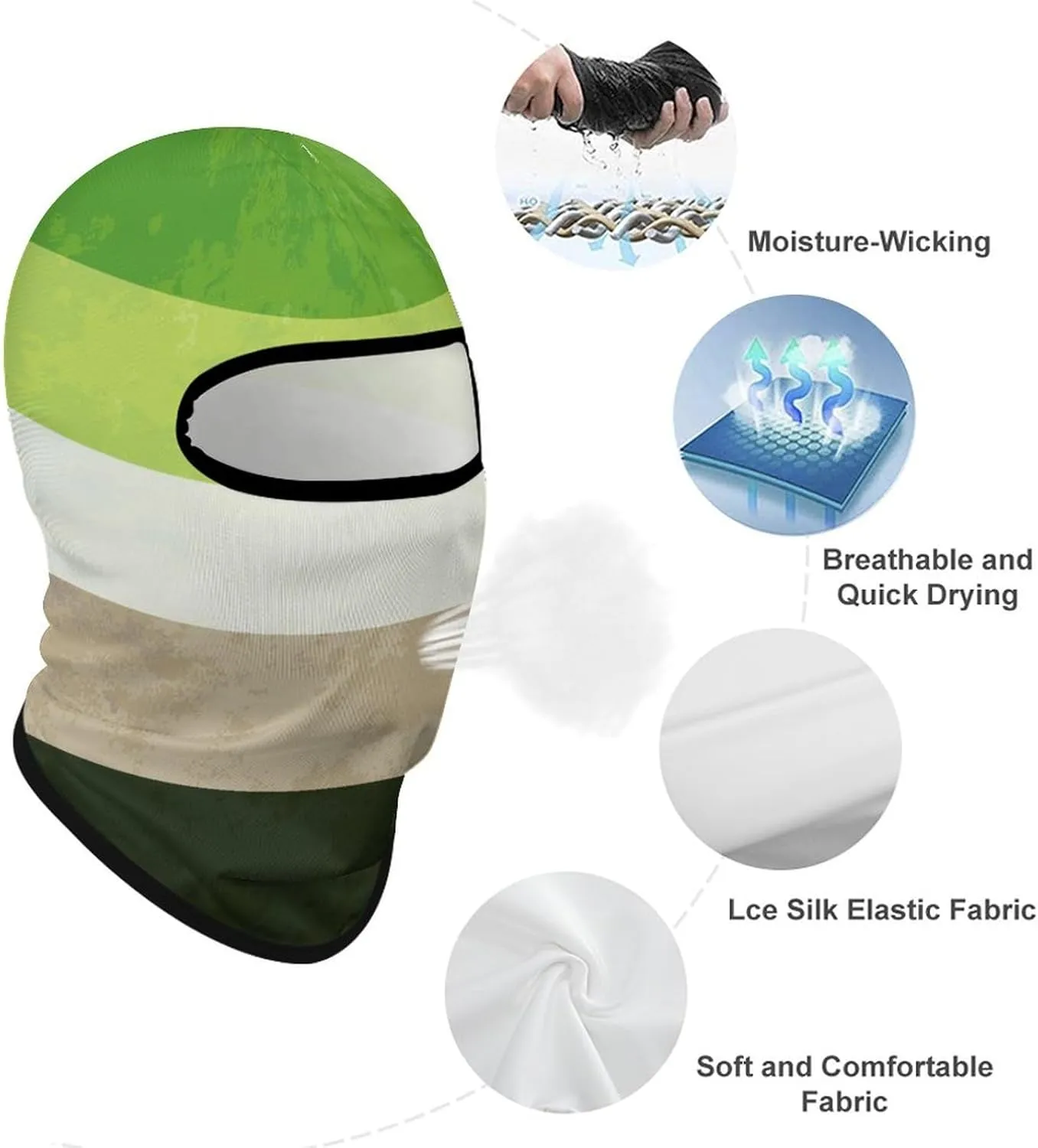 UV Sun Protection Balaclava for Golf, Hiking, Running, Cycling & Outdoor Sports
