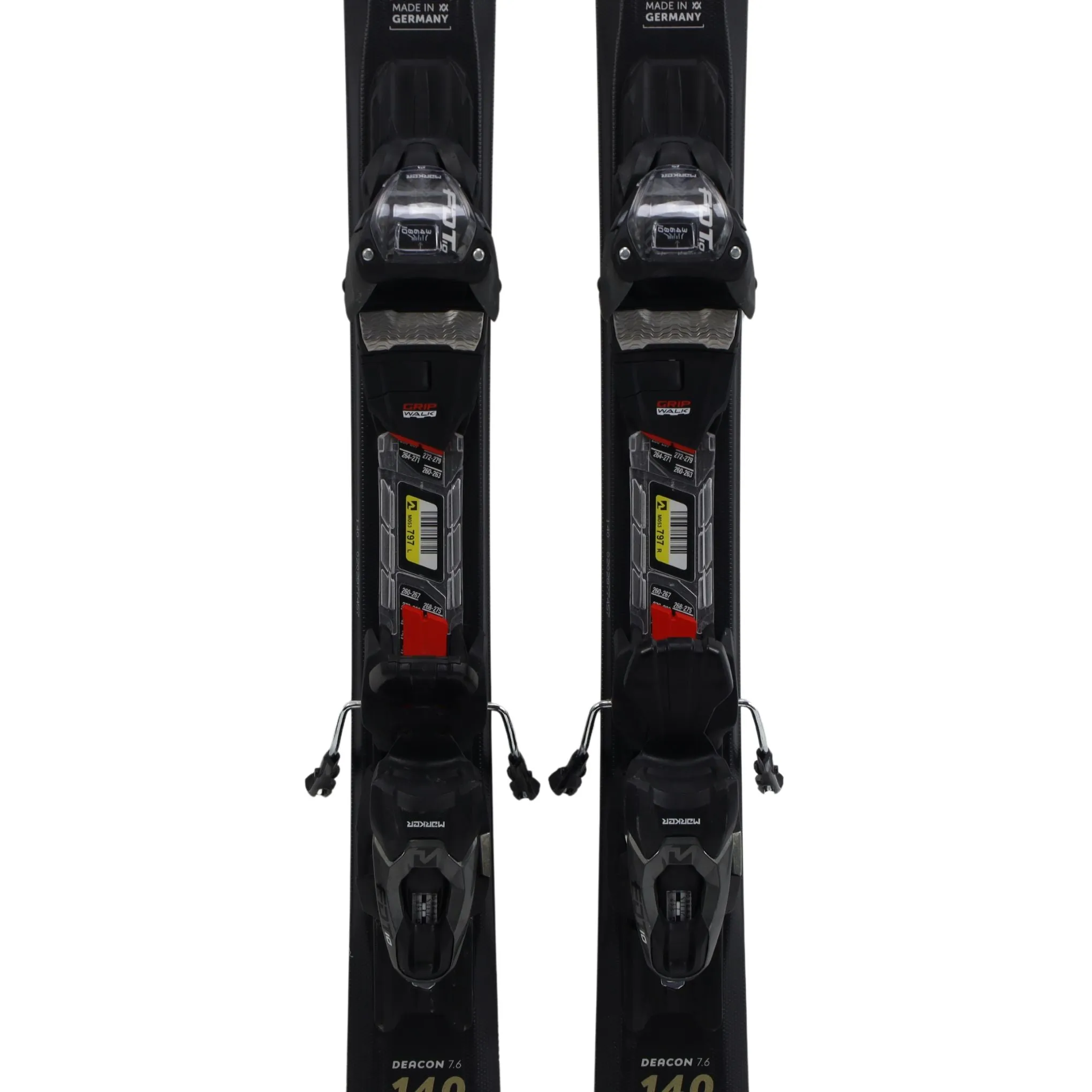 Volkl Deacon 7.6 140cm   FDT10 System Bindings - USED