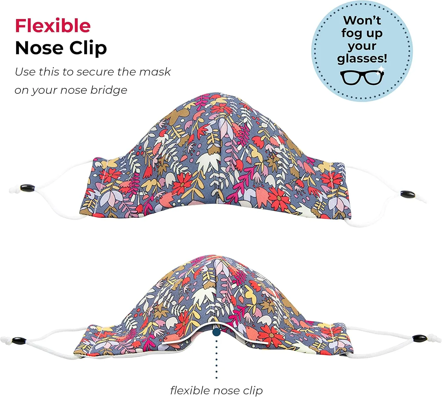 Washable Reusable Triple Layered 100% Cotton Face Mask with Filter Pocket Made in USA